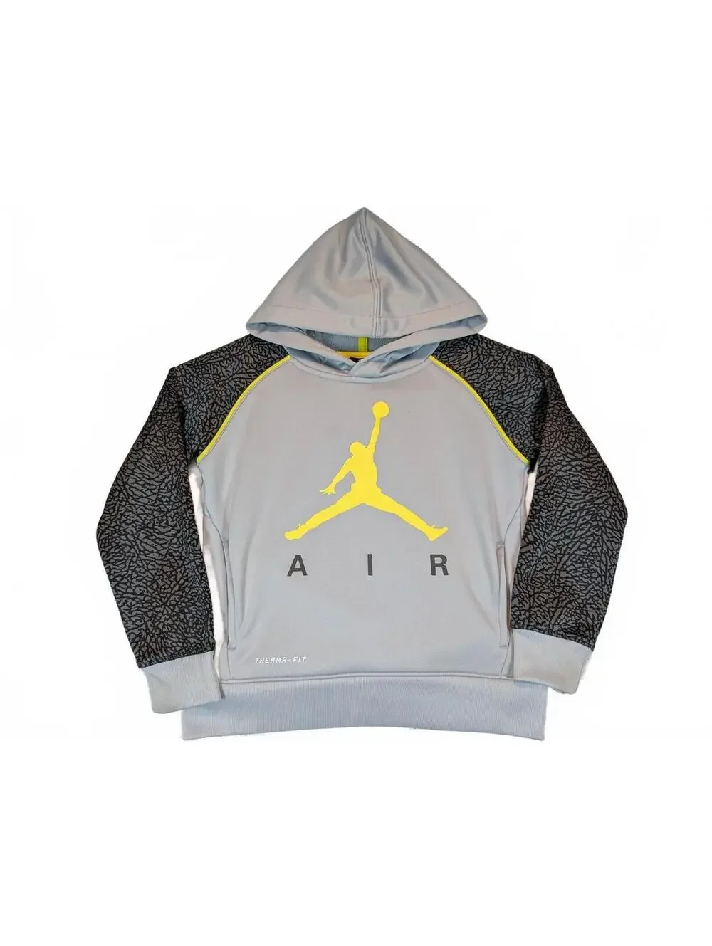 Jordan Air Therma-Fit Jumpman Elephant Print Pullover Hoodie Boys XS 3-4 Yrs
